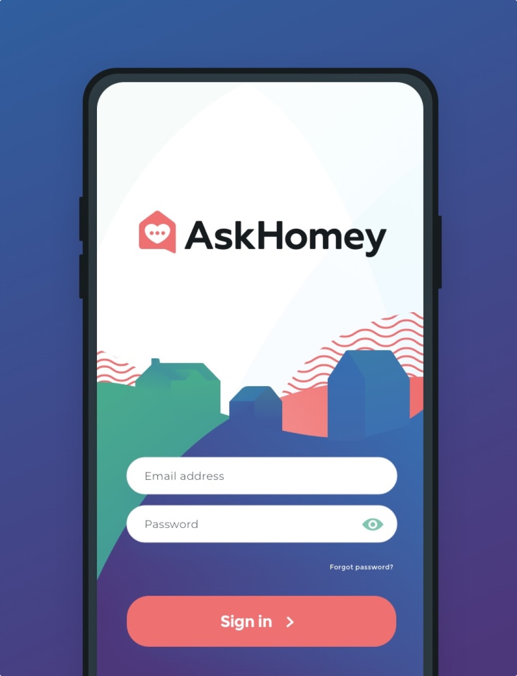 Brave Factor AskHomey App Design