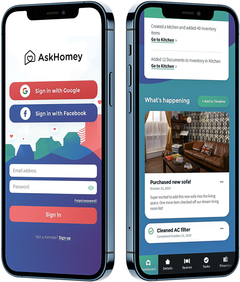 Brave Factor AskHomey mobile mock up