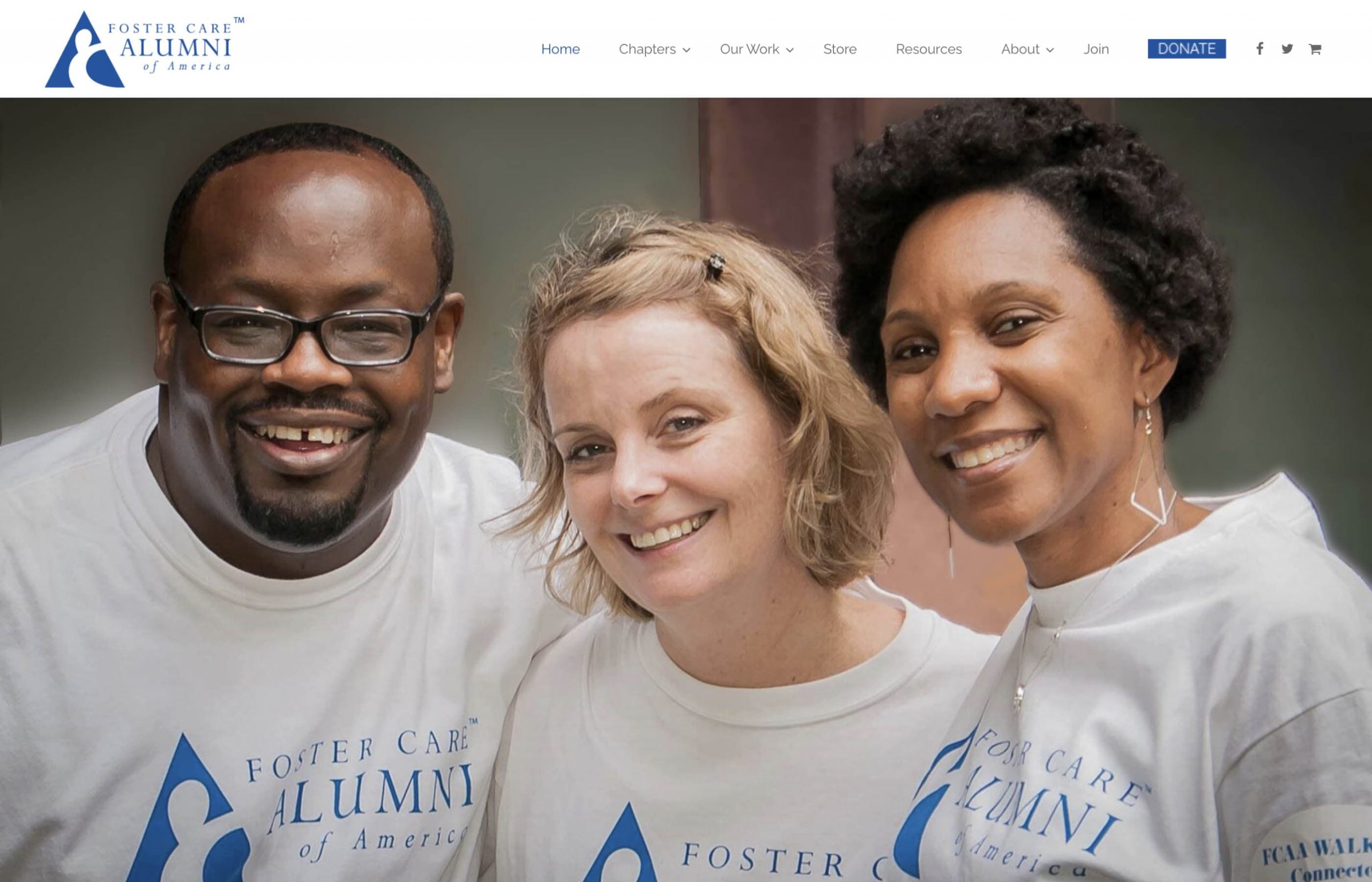 Brave Factor Foster Youth Nonprofit Website Designs Foster Care Alumni of America