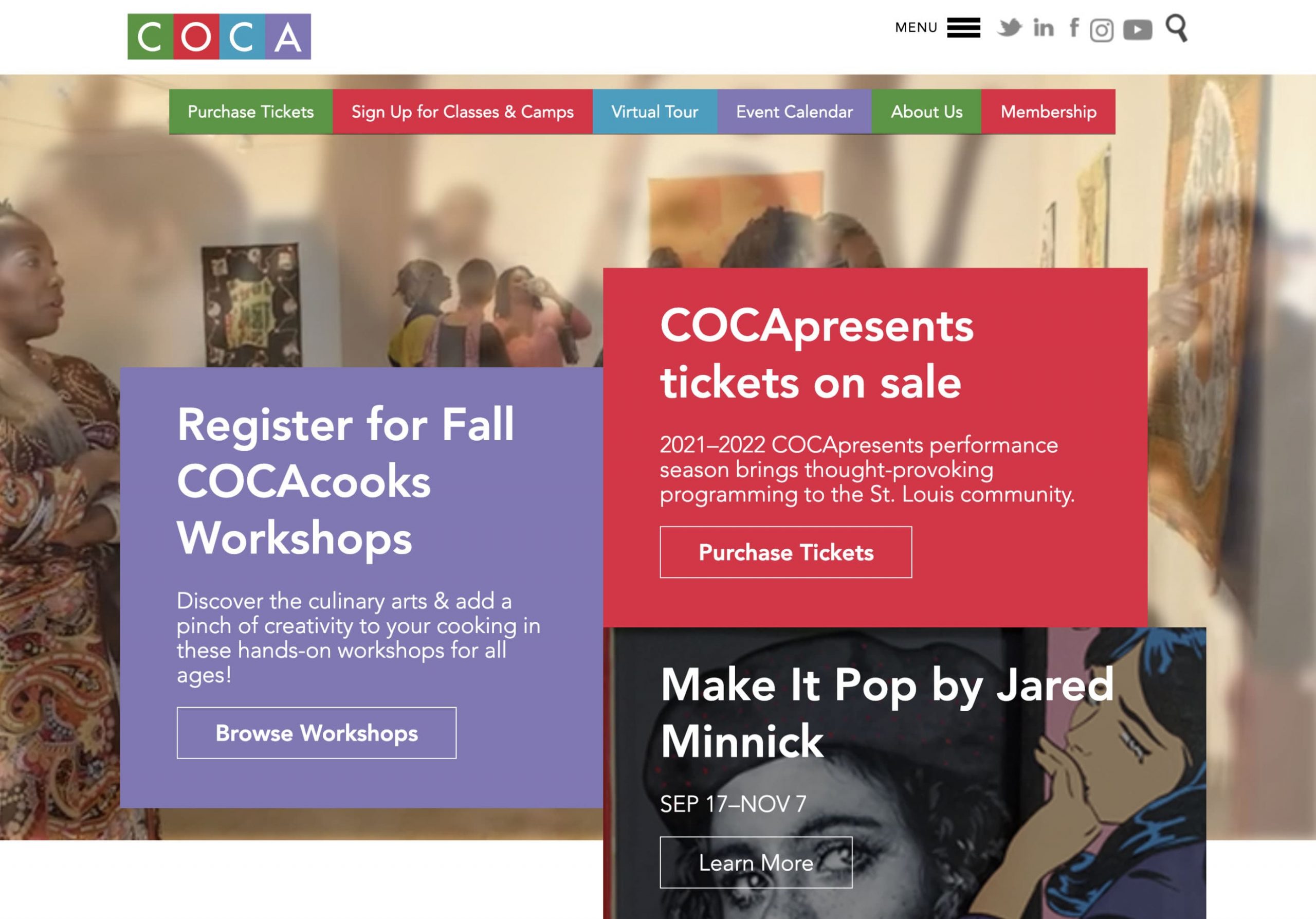 COCA Website Design