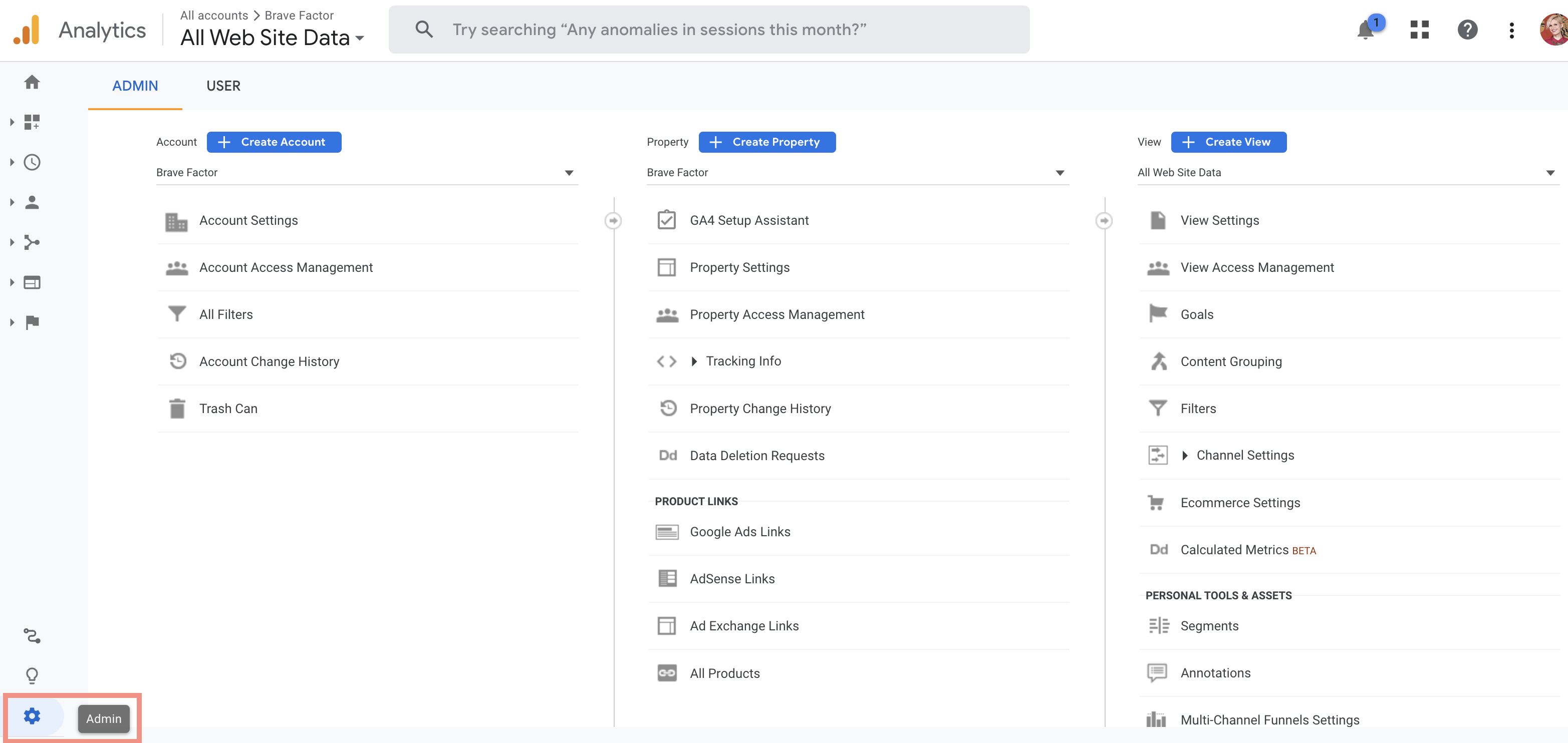 Google Analytics 4 setup