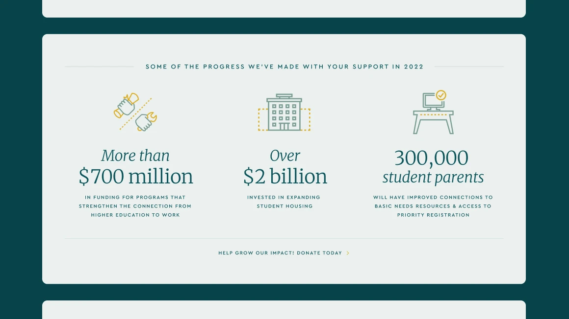 data visualization nonprofit web design